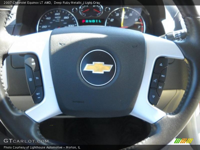 Deep Ruby Metallic / Light Gray 2007 Chevrolet Equinox LT AWD