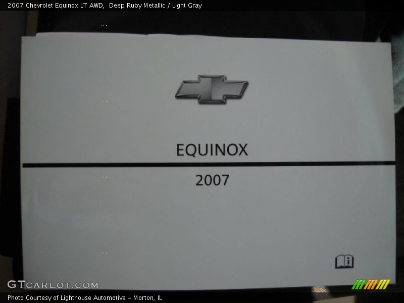 Deep Ruby Metallic / Light Gray 2007 Chevrolet Equinox LT AWD