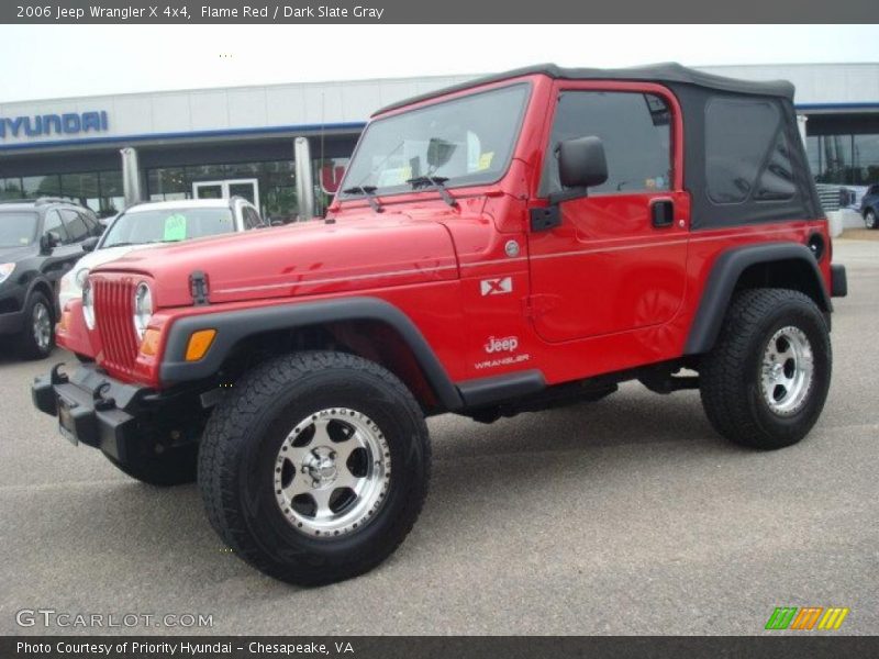 Flame Red / Dark Slate Gray 2006 Jeep Wrangler X 4x4