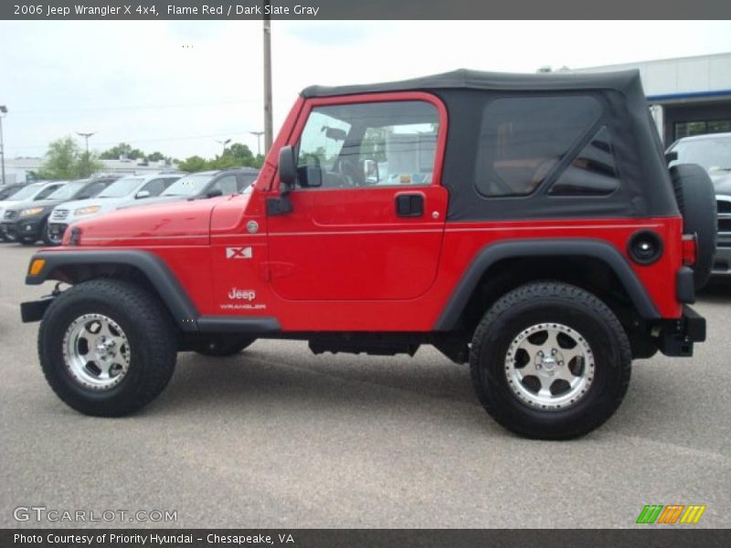 Flame Red / Dark Slate Gray 2006 Jeep Wrangler X 4x4