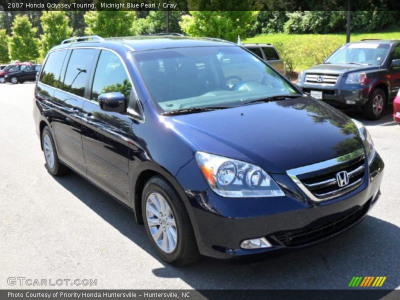 Midnight Blue Pearl / Gray 2007 Honda Odyssey Touring