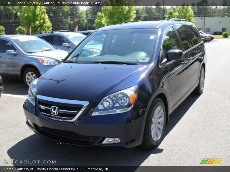 Midnight Blue Pearl / Gray 2007 Honda Odyssey Touring