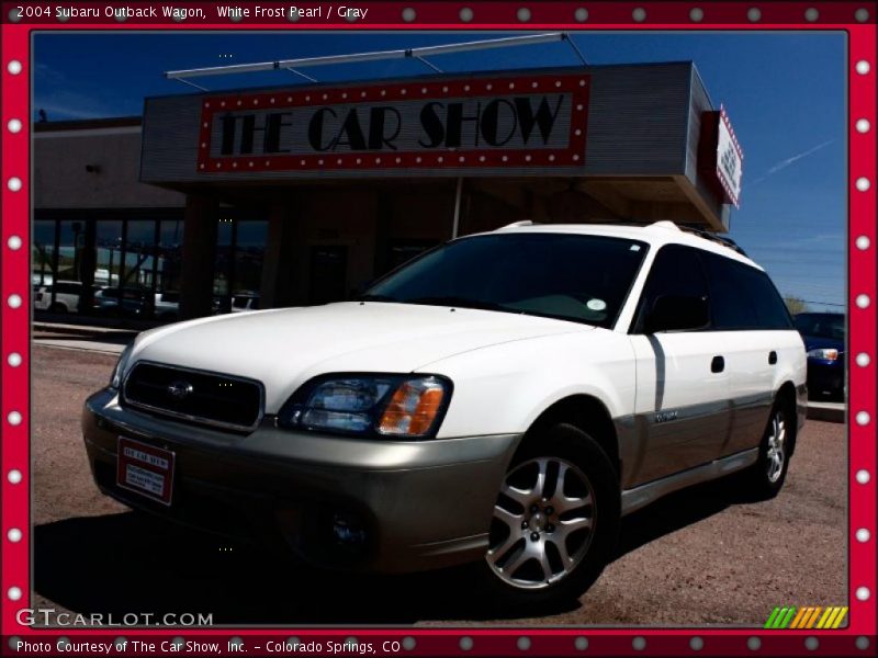 White Frost Pearl / Gray 2004 Subaru Outback Wagon