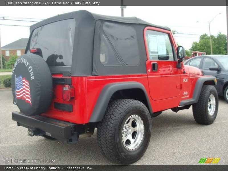 Flame Red / Dark Slate Gray 2006 Jeep Wrangler X 4x4