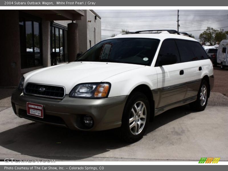 White Frost Pearl / Gray 2004 Subaru Outback Wagon