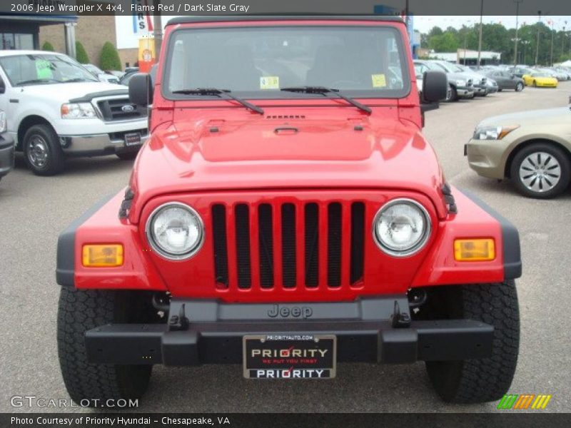 Flame Red / Dark Slate Gray 2006 Jeep Wrangler X 4x4