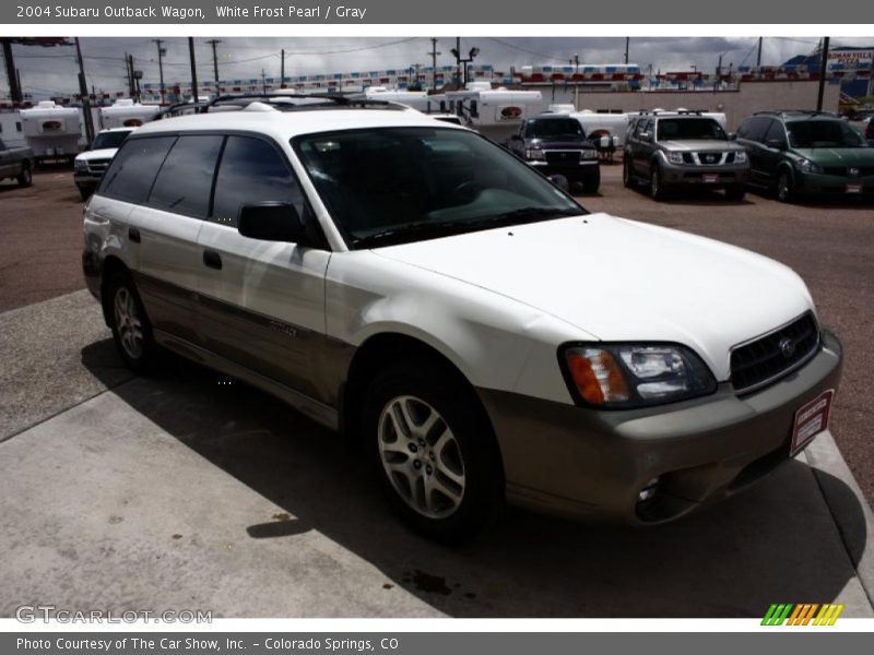 White Frost Pearl / Gray 2004 Subaru Outback Wagon