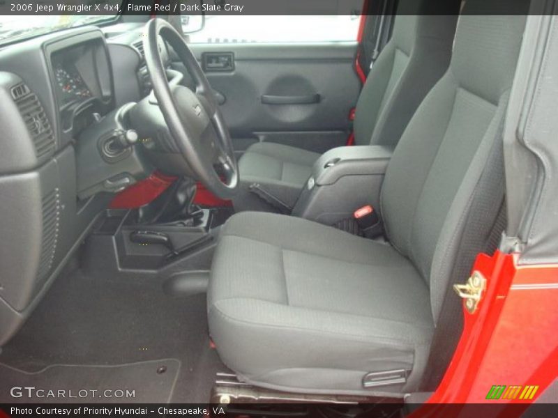 Flame Red / Dark Slate Gray 2006 Jeep Wrangler X 4x4