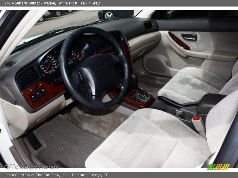 White Frost Pearl / Gray 2004 Subaru Outback Wagon