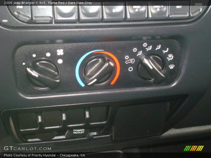 Flame Red / Dark Slate Gray 2006 Jeep Wrangler X 4x4