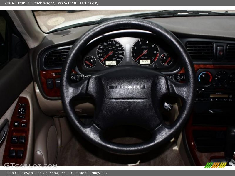 White Frost Pearl / Gray 2004 Subaru Outback Wagon