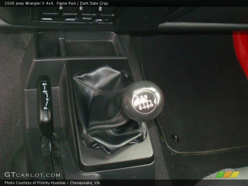 Flame Red / Dark Slate Gray 2006 Jeep Wrangler X 4x4