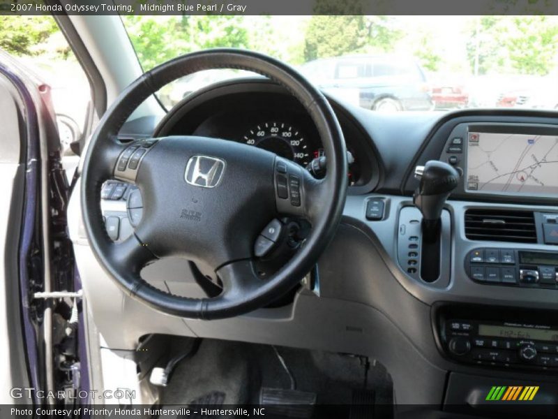 Midnight Blue Pearl / Gray 2007 Honda Odyssey Touring