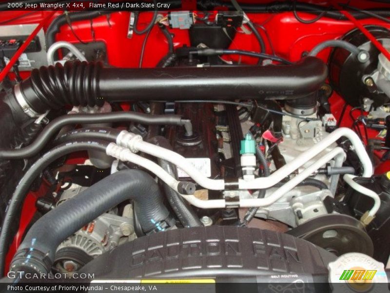 Flame Red / Dark Slate Gray 2006 Jeep Wrangler X 4x4