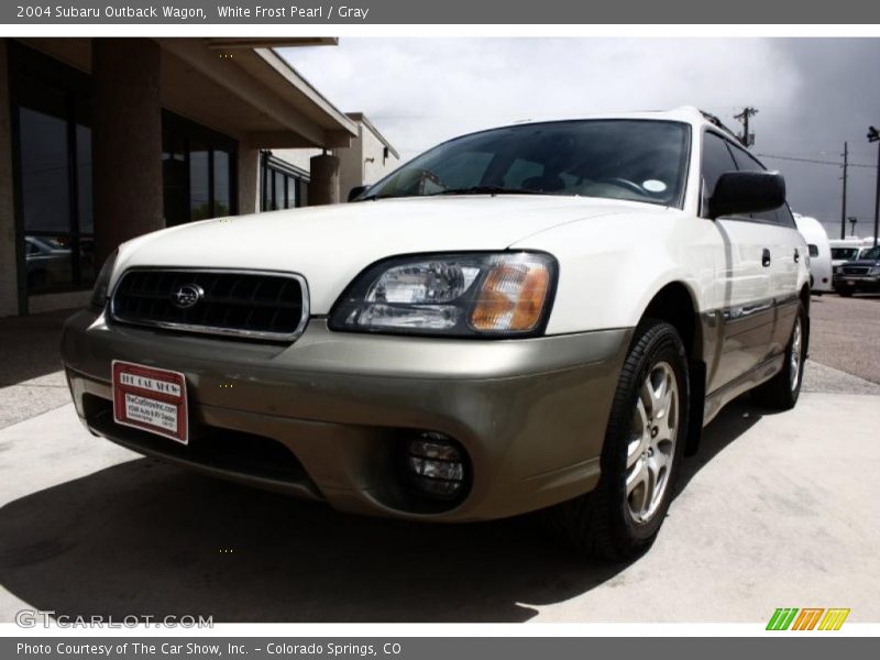 White Frost Pearl / Gray 2004 Subaru Outback Wagon