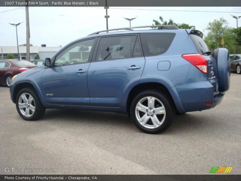 Pacific Blue Metallic / Black 2007 Toyota RAV4 Sport