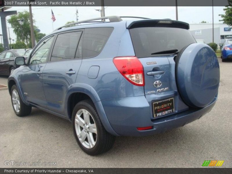 Pacific Blue Metallic / Black 2007 Toyota RAV4 Sport