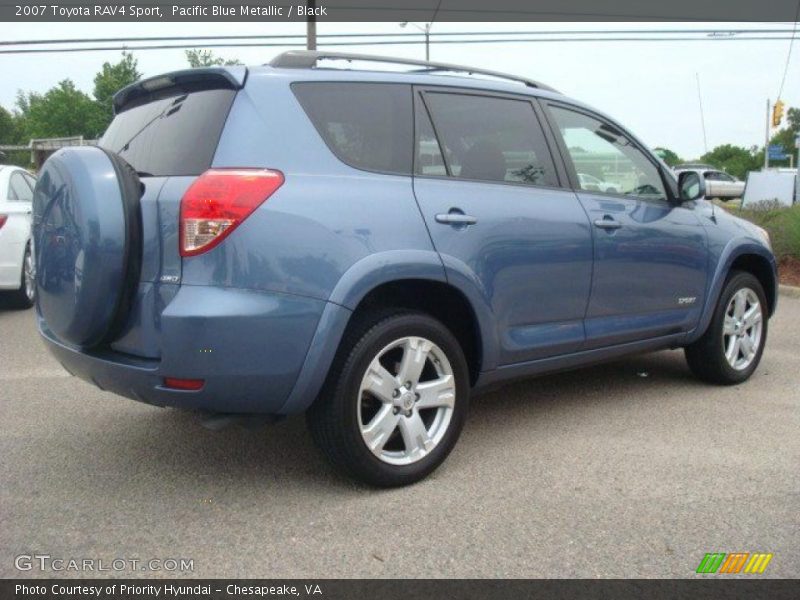 Pacific Blue Metallic / Black 2007 Toyota RAV4 Sport