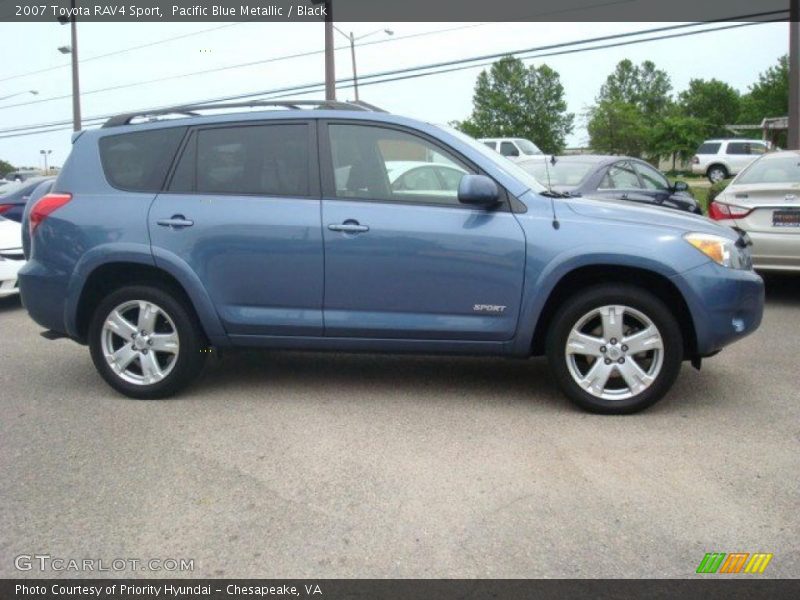 Pacific Blue Metallic / Black 2007 Toyota RAV4 Sport