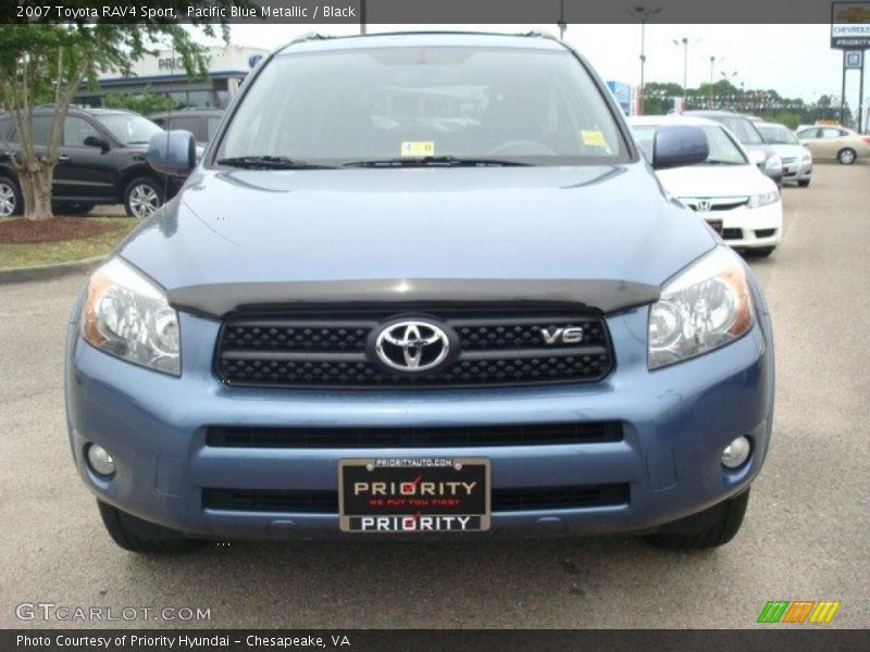 Pacific Blue Metallic / Black 2007 Toyota RAV4 Sport