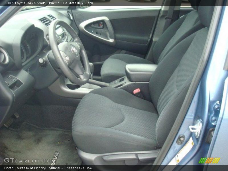 Pacific Blue Metallic / Black 2007 Toyota RAV4 Sport