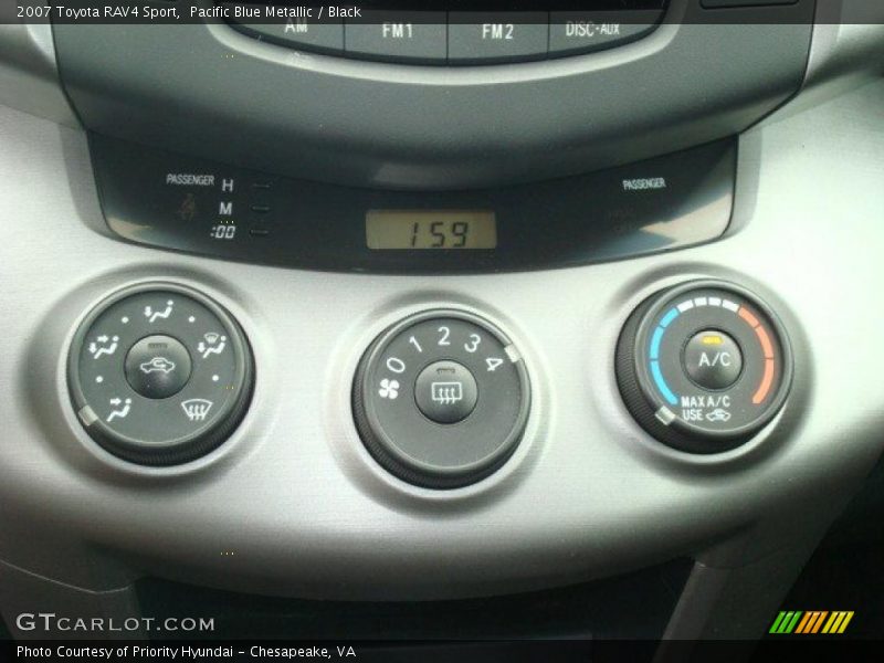Pacific Blue Metallic / Black 2007 Toyota RAV4 Sport