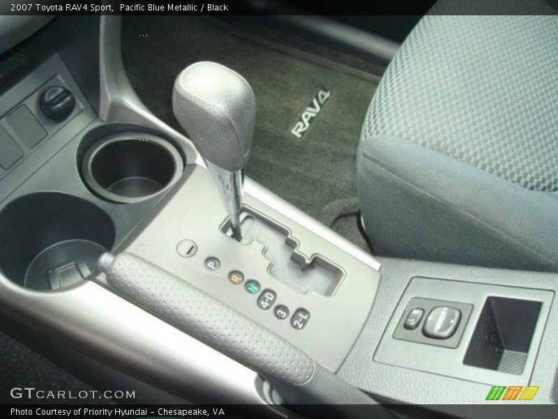 Pacific Blue Metallic / Black 2007 Toyota RAV4 Sport