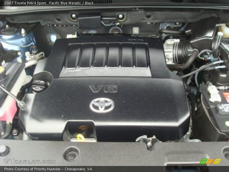 Pacific Blue Metallic / Black 2007 Toyota RAV4 Sport