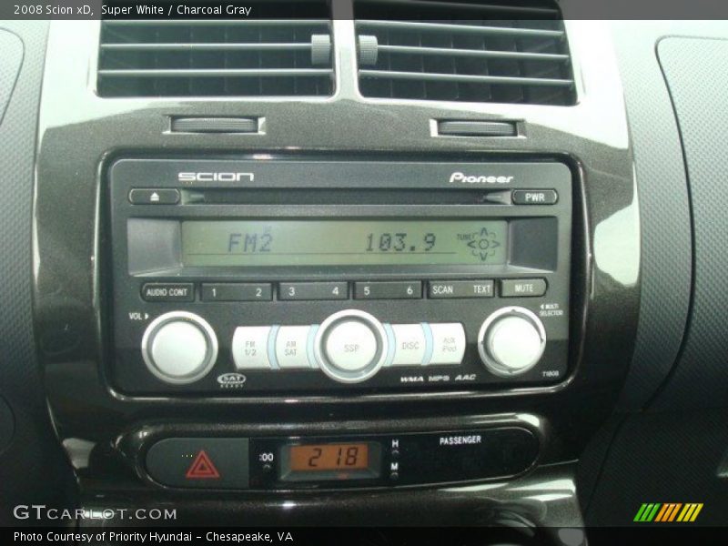 Super White / Charcoal Gray 2008 Scion xD