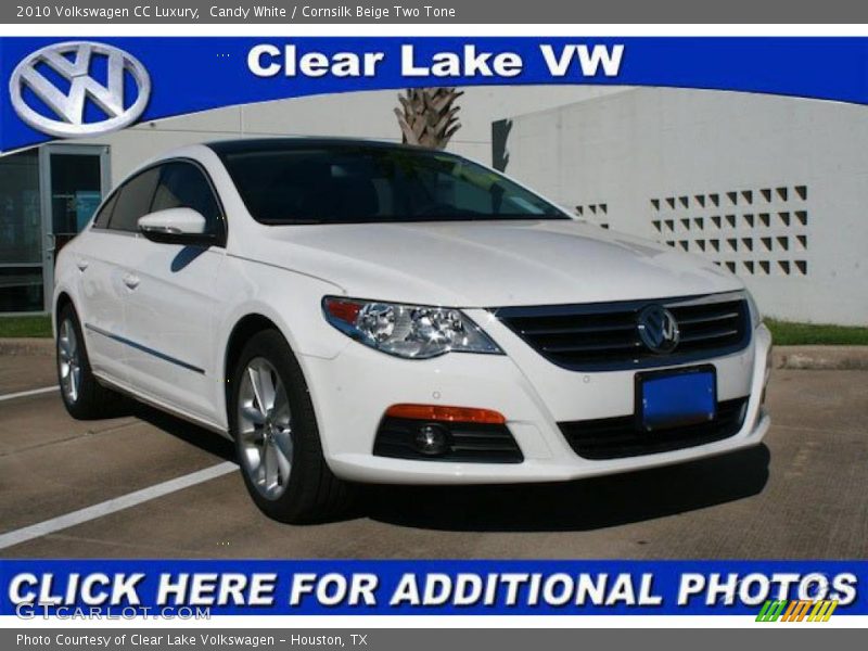 Candy White / Cornsilk Beige Two Tone 2010 Volkswagen CC Luxury