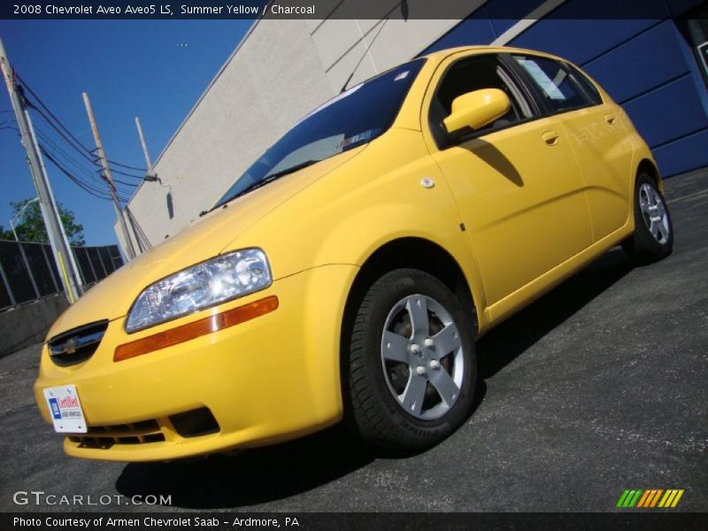 Summer Yellow / Charcoal 2008 Chevrolet Aveo Aveo5 LS