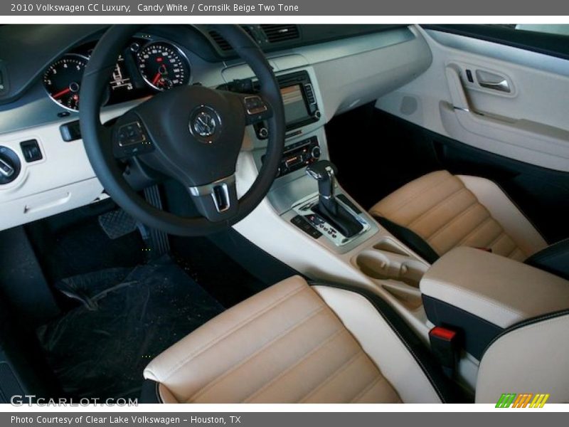 Candy White / Cornsilk Beige Two Tone 2010 Volkswagen CC Luxury