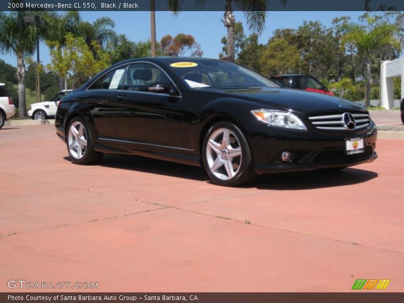 Black / Black 2008 Mercedes-Benz CL 550