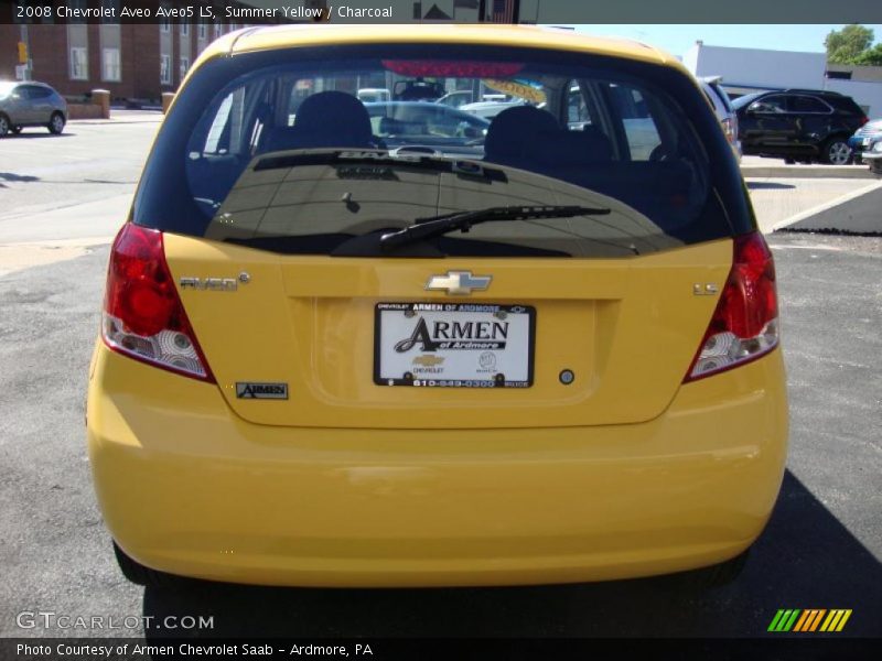 Summer Yellow / Charcoal 2008 Chevrolet Aveo Aveo5 LS