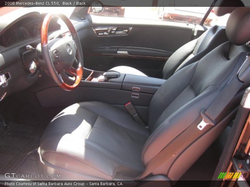 Black / Black 2008 Mercedes-Benz CL 550