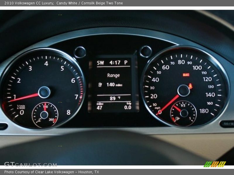 Candy White / Cornsilk Beige Two Tone 2010 Volkswagen CC Luxury