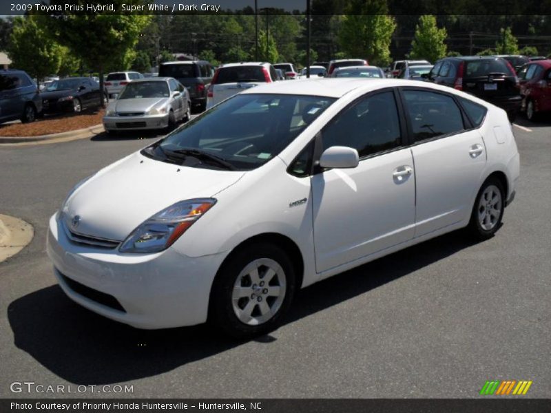 Super White / Dark Gray 2009 Toyota Prius Hybrid