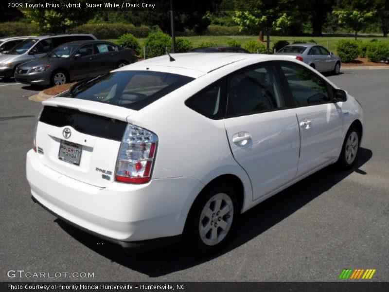 Super White / Dark Gray 2009 Toyota Prius Hybrid
