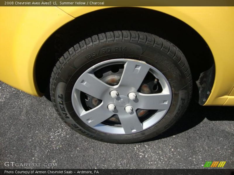 Summer Yellow / Charcoal 2008 Chevrolet Aveo Aveo5 LS