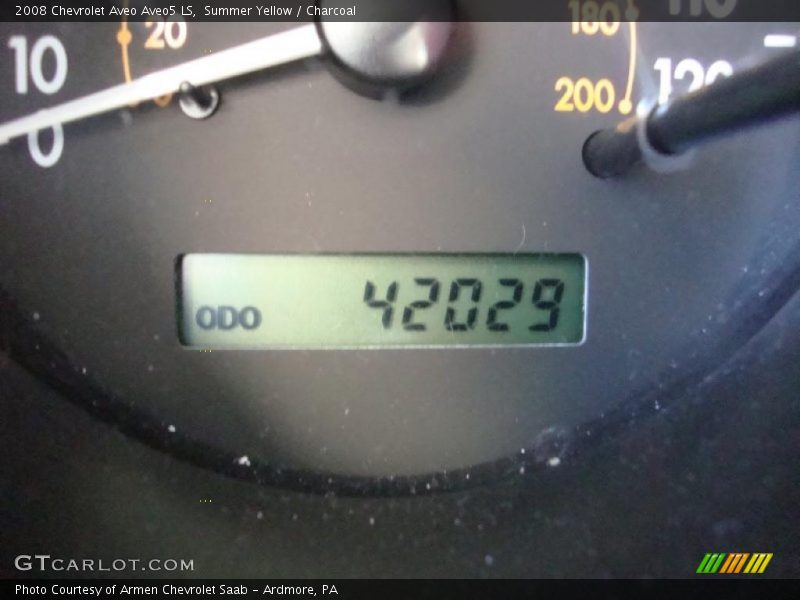 Summer Yellow / Charcoal 2008 Chevrolet Aveo Aveo5 LS