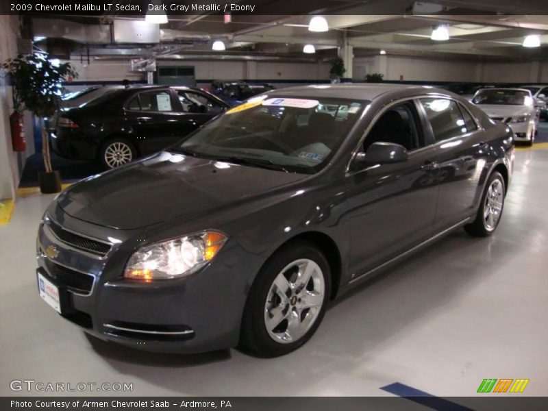 Dark Gray Metallic / Ebony 2009 Chevrolet Malibu LT Sedan