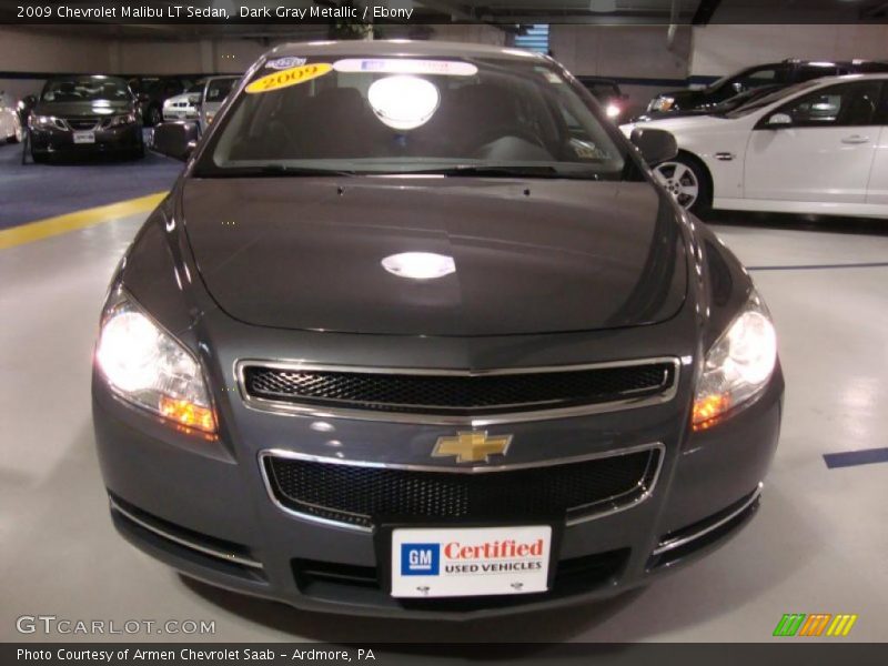 Dark Gray Metallic / Ebony 2009 Chevrolet Malibu LT Sedan
