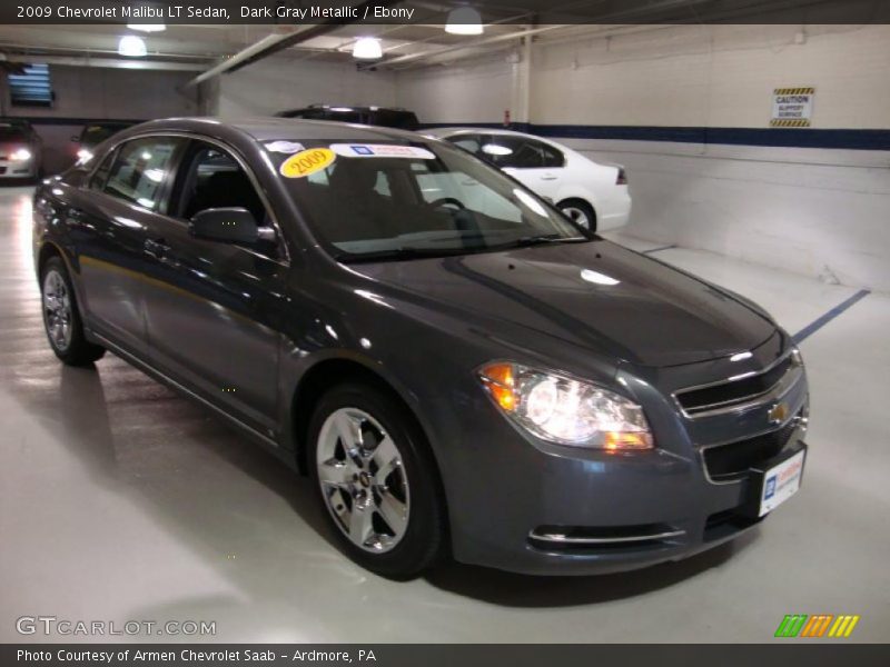 Dark Gray Metallic / Ebony 2009 Chevrolet Malibu LT Sedan