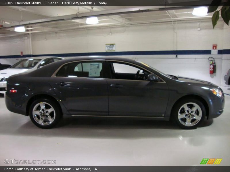 Dark Gray Metallic / Ebony 2009 Chevrolet Malibu LT Sedan