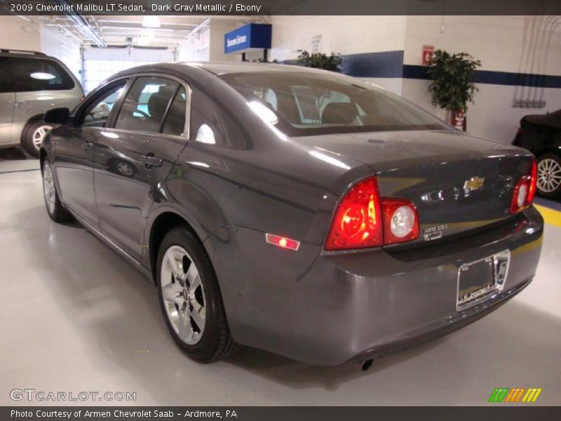 Dark Gray Metallic / Ebony 2009 Chevrolet Malibu LT Sedan