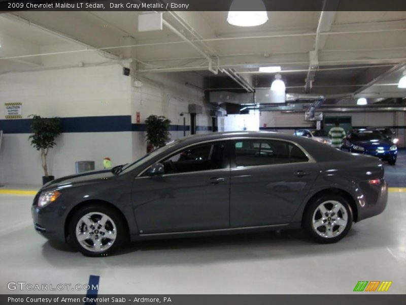 Dark Gray Metallic / Ebony 2009 Chevrolet Malibu LT Sedan