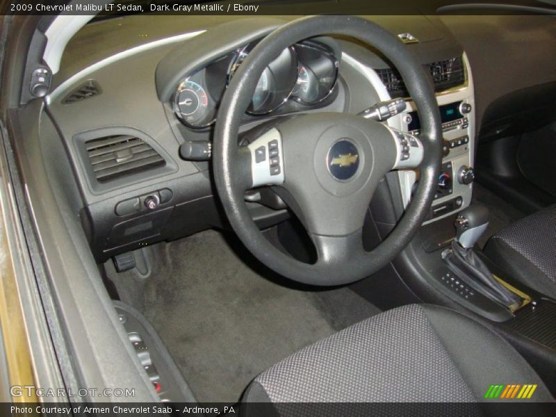 Dark Gray Metallic / Ebony 2009 Chevrolet Malibu LT Sedan