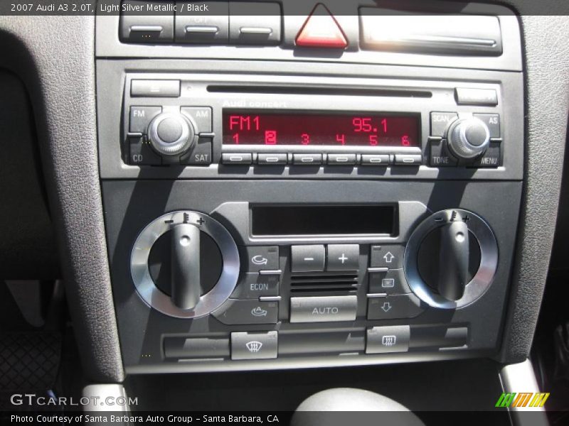 Light Silver Metallic / Black 2007 Audi A3 2.0T