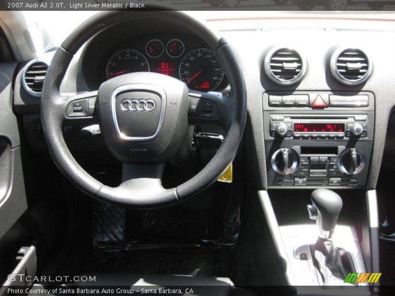 Light Silver Metallic / Black 2007 Audi A3 2.0T