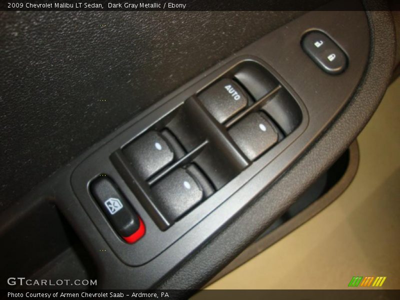 Dark Gray Metallic / Ebony 2009 Chevrolet Malibu LT Sedan